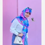 روسری نخ طرح گلکسی قواره بزرگ 140 - بلو قسط | خرید اقساطی و آنلاین