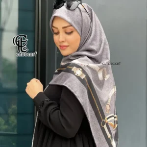 روسری نخ کاستوم طرح دیانا طوسی قواره بزرگ 140 سانتیمتر سیتو - بلو قسط | خرید اقساطی و آنلاین