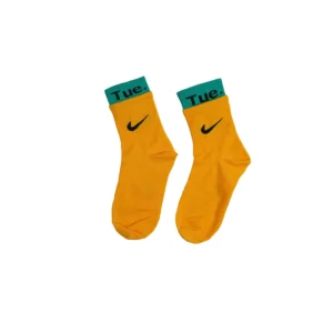 جوراب ساقدار نخی ایام هفته طرح نایک فری سایز زنانه - بلو قسط | خرید اقساطی و آنلاین