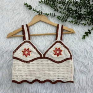 تاپ قلاب بافی فری سایز کد 1080 زنانه دخترانه مناسب تا سایز 42 قد 40 دور سینه 80 بدون آبرفت و رنگ رفت چهارفصل شیک روزمره مجلس