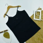 تاپ بندی زنانه کبریتی دانتل دار مشکی کد 10760 - بلو قسط | خرید اقساطی و آنلاین