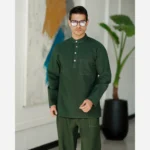 پیراهن مردانه الیاف طبیعی 100 درصد پنبه مدل آرین رنگ سبز یشمی - بلو قسط | خرید اقساطی و آنلاین