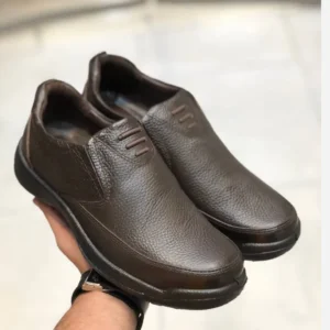 کفش چرم مردانه مدل اوزین قهوهای راحتی و شیک رویه چرم طبیعی استر چرم بزی زیره پیو سبک و مقاوم کفی طبی - بلو قسط | خرید اقساطی و آنلاین