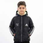 کاپشن پسرانه ADIDAS مشکی شمعی پاییزه و زمستانه - بلو قسط | خرید اقساطی و آنلاین