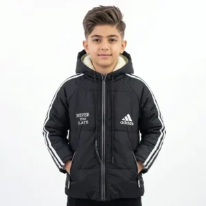 کاپشن پسرانه ADIDAS مشکی شمعی پاییزه و زمستانه - بلو قسط | خرید اقساطی و آنلاین