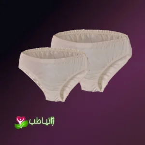 شورت زنانه نخی گیاهی ژانیاطب بسته 2 عددی ضد بو و ضد قارچ - بلو قسط | خرید اقساطی و آنلاین