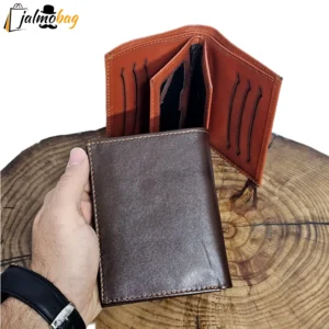 کیف پول چرم اصل گاوی جاکارتی دار دو برگ - بلو قسط | خرید اقساطی و آنلاین