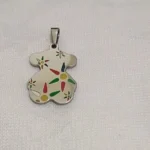 پلاک زنانه استیل طرح خرس فانتزی رنگ ثابت ضدحساسیت سفید کوچک - بلو قسط | خرید اقساطی و آنلاین
