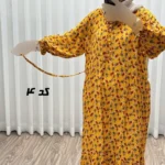 پیراهن ساحلی زنانه نخی فری سایز تا 48 کمربنددار چهارفصل شیک و راحت بدون سایه اندازی - بلو قسط | خرید اقساطی و آنلاین