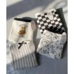 شورت نخی طرحدار زنانه پک 4 عددی مدل Black2 سایز 38 تا 42 - بلو قسط | خرید اقساطی و آنلاین