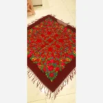 روسری ترکمنی پشمی اصل قرمز برند Pavlovo Posad قواره 148 در 148 سانتیمتر - بلو قسط | خرید اقساطی و آنلاین