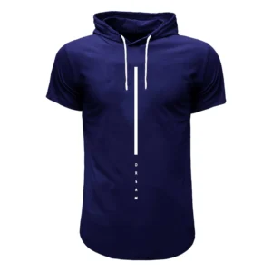 تی شرت آستین کوتاه کلاه دار مردانه سورمه ای طرح dream سایز L XL XXL - بلو قسط | خرید اقساطی و آنلاین
