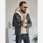 کت جین خزدار تمام کش - بلو قسط | خرید اقساطی و آنلاین