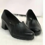 کفش زنانه طبی چرمی پاشنه دار طرح Zara مشکی سایز 37 تا 40 - بلو قسط | خرید اقساطی و آنلاین