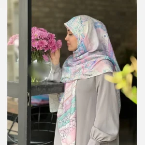 روسری نخی قواره 140 دور دوخت طرح بهار - بلو قسط | خرید اقساطی و آنلاین
