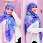 روسری نخ کاستوم طرح ساحل سایز 140 دور چرخ دوز - بلو قسط | خرید اقساطی و آنلاین