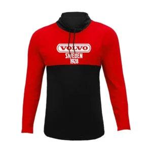 تیشرت آستین بلند مردانه جودون طرح ولوو یقه ایستاده قرمز مشکی سایز L XL XXL - بلو قسط | خرید اقساطی و آنلاین