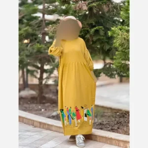 پیراهن لینن زنانه طرح سرخپوستی فری سایز قد 135 - بلو قسط | خرید اقساطی و آنلاین