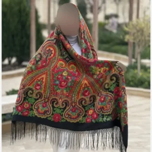روسری ترکمن پشمی اصل روسیه قواره 148×148 سانتی متر - بلو قسط | خرید اقساطی و آنلاین