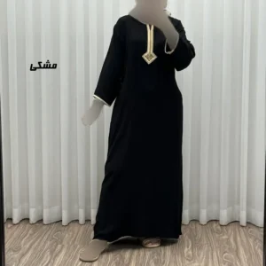 پیراهن کفتان نخی زنانه گلدوزی شده فری سایز مناسب تا سایز 50 با کمربند - بلو قسط | خرید اقساطی و آنلاین