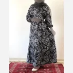 پیراهن ساحلی زنانه جنس فلور بوگاتی فری سایز قد 135 - بلو قسط | خرید اقساطی و آنلاین